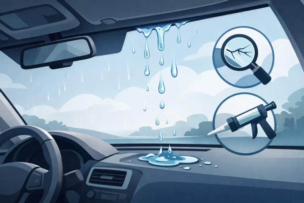 Windshield Leak After Replacement? What to Do