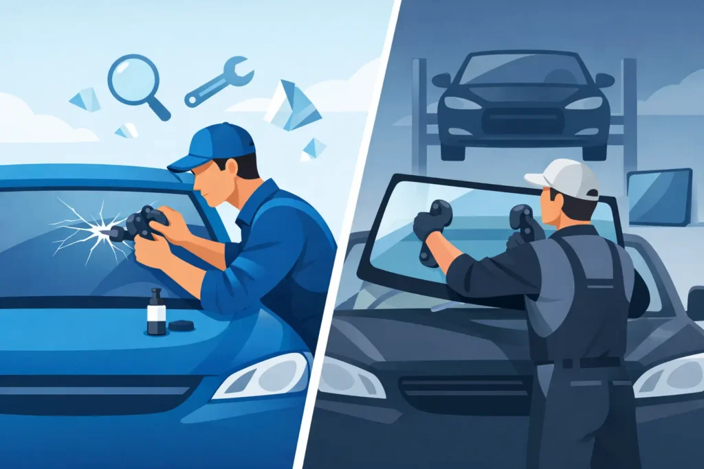 Windshield Repair vs Replacement: What to Do